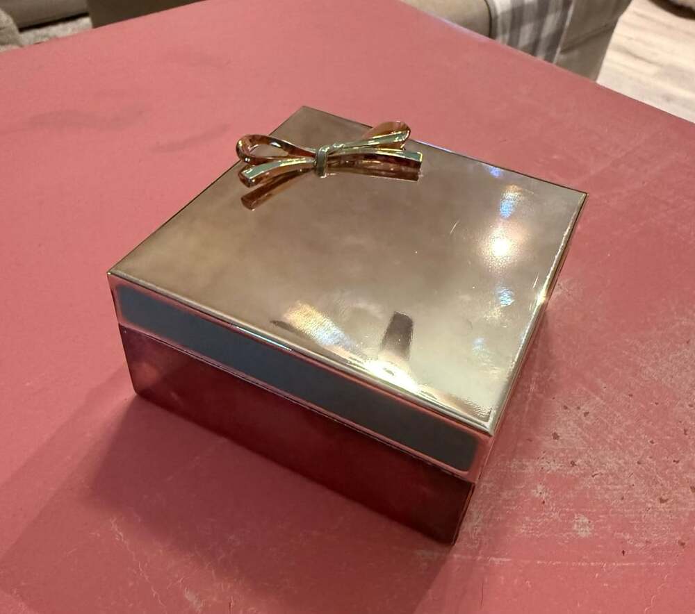 Kate Spade New York Lenox Silver-Plated Bow Trinket Jewelry Box